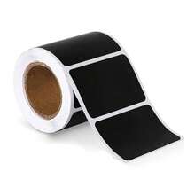 242/121/8pcs Black PVC Handwritten Labels, Removable, Reusable, Waterproof, Residue-Free, Kitchen Storage Marking Stickers Blackboard Labels | Price Tags [Random Style Shipment] [Single Roll/121pcs] Customizable Dessert Labels, Personalized Stickers; Food Classification Labels, Kitchen Storage Stickers, Seasoning Organization Labels, Kitchen Self-Adhesive Stickers - Multicolor - View 3