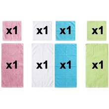 Juego de Toallas y Paños de Limpieza 4/6/8/20 Paquete, Paños de Microfibra Altamente Absorbentes y Suaves al Tacto, Paños de Limpieza Multiusos & Toallas de Mano para Baño, Hotel, Spa y Gimnasio, 10x10 Pulgadas, Multicolor - Multicolor - Ver 21