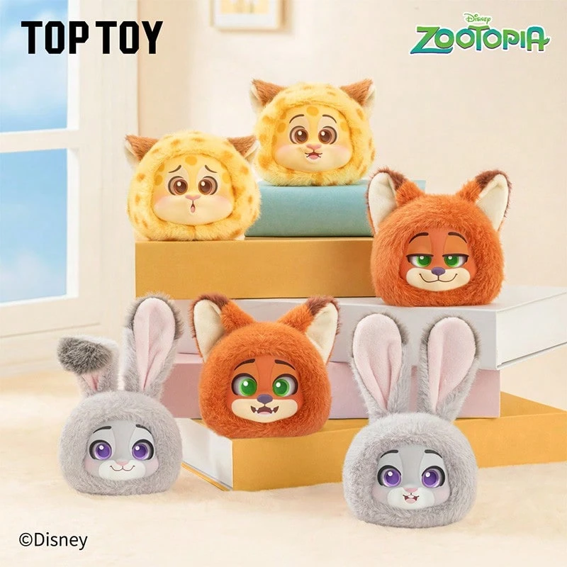 TOPTOY Series Plush Phone Back Clip Judy & Nick Blind Box Gift - Multicolor - View 1