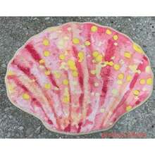 1PC Pink Cute Shell Shaped Bathroom Mat, Small Rug, Welcome Mat, Carpet, Floor Mat, Outdoor Door Mat, Kitchen Rug, Home Decor, Front Door Mat, Area Small Rug, Outdoor Mat, Home Decor, Area Carpet, Garden Rug, Washable Carpet - Multicolor - View 5