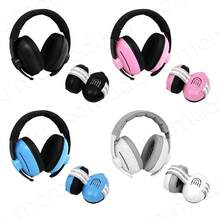 2-In-1 Baby Hearing Protection Earmuffs, Adjustable, Foldable, Noise Reducing, Ultralight, Anti-Noise For Infants - Black - View 2