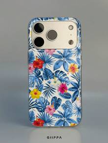 GIIPPA 1pc Floral Pattern Design Phone 17 Pro Max Phone Case, Compatible With Phone 16 Pro Max, 15 Pro Max, 14 Pro Max, Korean-Style High-End Fashion Fun Phone Case, Compatible With 11/12/13/14/15/16 Pro Max Plus, Elegant Design Suitable For Men And Women, Perfect Gift For Girlfriend On Christmas, Valentine's Day, Easter, Wedding Season And Birthday! - Multicolor - View 1