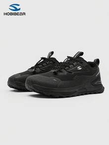 HOBIBEAR (For Wide Feet, Suggest Ordering One Size Up) Comfortable Minimalist Men's Sports Shoes, Campus Sneakers, Fashionable Casual Sports Shoes, Hiking Shoes, Lightweight Women's Shoes - Black - View 3
