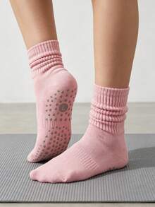 Non-Slip Yoga Socks, Suitable For Pilates, Yoga, Ballet, Sports And Home Use, Ideal Gift For Valentine's Day, Christmas, Soft And Comfortable Grip Socks, Suitable For All Seasons, Autumn/Winter Pilates Socks - Multicolor - View 9