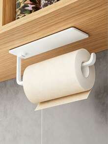 1pc Modern Kitchen Paper Towel Holder - A Wall-Mounted Paper Towel Dispenser Suitable For Under-Cabinet Installation, Saving Space. Made Of Durable Plastic, Suitable For Bathroom Use As Well As Commercial And Home Environments. - Multicolor - View 14