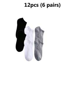 40/36/30/20/10/8/6/4/2pcs Unisex Comfortable Soft Moisturizing Antibacterial Thigh High Socks, Mother's Day Gift, Elastic Soft Comfortable, Fashion Solid Color, Suitable For Spring Autumn Winter - Multicolor - View 9