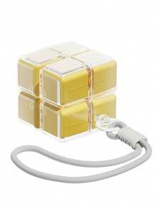 Magic Cube Pill Box Keychain | Magnetic Magic Cube Pill Storage Box, Suitable For Travel And Daily Use | Portable Mini Pill Box With Key Ring | Safely Store Pills And Vitamins (1pc) - Multicolor - View 16