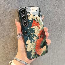 携帯電話ケース - レトロ柄ガラスおしゃれな携帯電話ケース、 17 Pro Max/17 Air/16 Pro Max/16 E/15 Pro Max/14 Pro Max/13 Pro Max/12 Pro Max/11 Pro Maxに適しています。 - ブラック - チェックする 1