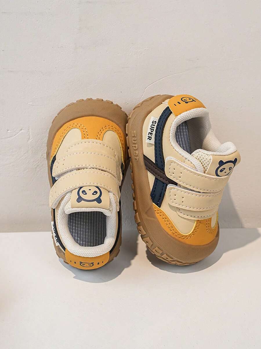 German Training Shoes ( Shoes) Classic Patchwork Design, 1–4 Years Toddler, Kindergarten Daily Wear. Light Color Palette Versatile, Mainly For Spring And Autumn, - Yellow - View 1