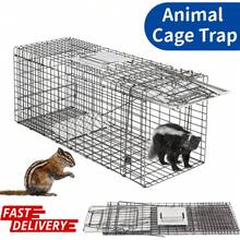 Collapsible, Animal-Friendly Trap With Carrying Handle, Large, Animal-Friendly Rat Trap, Live Trap For Mice, Rodent Pest Control, Bait, For Squirrels, Rabbits, Cats And Small Animals - Animal Cage Trap - View 1