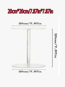 1pc Transparent Crystal Flower Stand: Clear Texture, Floor-Standing, Suitable For Various Flowers And Greenery, Also Can Be Used As An Artistic Flower Stand. Suitable For Wedding And Event Center Decor; Modern Metal Cylindrical Vase, Flower Pot Display Stand, Suitable For Reception And Ceremony, Outdoor Garden Statue Display, Flower And Plant Stand, Indoor Plant Stand, Birthday Balloon Decoration Table, Christmas Ornament Decoration Table - Transparent - View 9