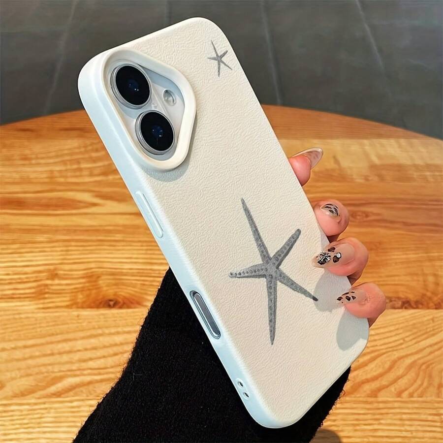 [24h Shipping From DE/FR/ES]Apple 17 16 15 Promax  23 24 25 26 Ultra Galaxy Phone Case - An Elegant And Affordable Phone Case With A Starfish Theme, Made Of High-Quality TPU, Compatible With IPhone 17 Pro Max, 17 AIR, 16, 15, 14, 13, 12 And 11. It's A Great Gift For Family And Friends. Cute Phone Cover Ideal Gift For Friends Holiday Gift. - 1pcs - View 1