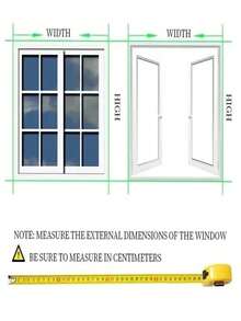 1pc Winter Windproof Warm Curtain, Bedroom Cold-Proof Insulation Sealing Window Film, Blackout Soundproof - Silver Black - View 8