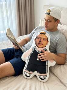 Customized Personalized Team-Shaped Plush Pillow Doll, Upload Your Photo, Personalized Gift, Sports Team Couple Gift, Birthday Surprise Gift For Team Enthusiasts, Fashionable, Colorful, Cute And Minimalist - Multicolor - View 8