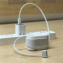 2件裝可攜式筆電充電線收納夾，編織數據線收納，旅行線材管理，防纏繞，桌面與旅行通用，緊湊線材捲繞收納架，防纏繞線材管理夾，精緻收納器，僅收納器，不含線材，無電，適用於：Apple MagSafe 3 線材捲繞器及更多 - 2pcs - 查看 2