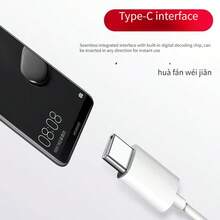 Type-C 3.5mm 有線耳機，附音量控制與降噪功能，相容 Android 手機、平板電腦與筆記型電腦，電解電容麥克風，通話音質清晰，半開放式設計，適合遊戲與卡拉OK - C型 - 查看 6