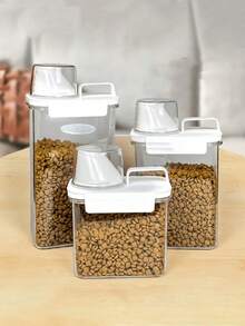 Pet Food Storage Container, Suitable For Storing Cat Food Or Dog Food, Prevents Cat Food/Dog Food From Getting Damp, Prevents Pets From Stealing Food, Suitable For Home Pet Food Classification And Storage Box Kitchen Organization - Multi-capacity - View 6