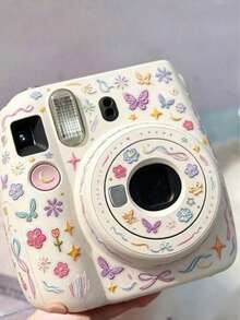 1 pezzo Adesivo con graffiti color macaron, design fiore, stella, farfalla, adatto per fotocamera, agenda, custodia auricolari, decorazione fai-da-te, impermeabile, autoadesivo, facile da applicare, senza residui - Visualizzare 3