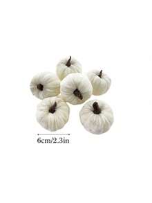 6/1pc-Velvet Pumpkin Decor Set - Thanksgiving Autumn Home Decor Artificial Pumpkin, Realistic Pumpkin, Velvet Pumpkin Ornament, Artificial Pumpkin Decoration, Suitable For Autumn Decoration, Halloween Holiday Home Decor - Colors Will Be Shipped Randomly. - View 11