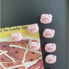 5/10/15pcs Cartoon Pig Fridge Magnets, Cute Animal Fridge Magnets, Suitable For Office Desk Accessories, Storage Cabinets And Dishwashers, Home Decor Room Decor Kitchen Decor Kitchen Essentials, Mother's Day Christmas Gifts - Multicolor - View 7