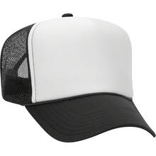 Otto - Gorro de Camionero de Malla con 5 Paneles Frontales de Espuma de poliéster - Ryl/Blanco/Ryl - Ver 19