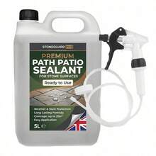 Path Patio Sealant Designed To Protect Stone Surfaces & Driveways Complete With Hose Trigger (5 Litre) - 1 - View 3