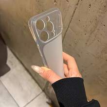 1件透明全覆蓋鏡頭保護防摔防撞個性化手機殼，適用於 iPhone 16 Pro Max/17/16/15/14 Plus/13/12/11/Air - 無色 - 查看 2
