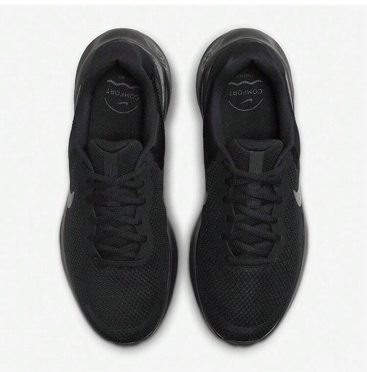 Nike Revolution 7 男款新款緩震耐穿路跑休閒運動跑鞋 FB2207-005 - 黑色 - 查看 3