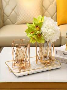 High-End Iron Art Vase Decor, Suitable For Home Living Room, Wedding Decoration, Candlelight Dinner Props, Restaurant Decoration, Home Decor, Vase, Tabletop Decor, Valentine's Day, Wedding, Birthday, Room Decoration, Bedroom Decoration, Wedding Decoration, Home Decor, Home Decor Supplies, Room Decor Supplies, Bedroom Decoration, Tabletop Decoration. - 1PC - View 6