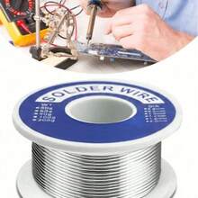 63-37 Tin-Lead Rosin Core Solder Wire 0.6mm/0.8mm/1mm Multi-Specification With 2.5% Flux, Low-Temperature High-Purity Soldering Wire For Electric Iron, Electrical Repair, Home Electronic Components And Circuit Board Welding Tools - Silver - View 1
