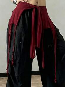 1件爵士舞辣妹優雅上衣，肚舞水紗面罩，肩袖舞披肩，雙用腰臀圍巾 - 彩色 - 查看 1