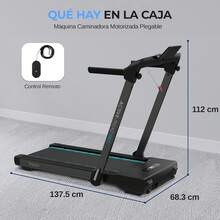 SereneLife Caminadora Plegable y Portátil, Conexión Bluetooth, Caminadora para Ejercicio en Hogar y Oficina - SLFOLD20 - Ver 10