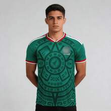 Mexico 2026 Home Player Quick-Dry Tactical Jersey V - Black - View 2