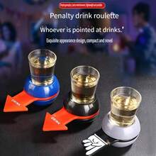 Juego de Ruleta para Beber, Juguete Divertido para Beber, Juego de Beber con Puntero de Castigo, Accesorio de Juego de Ruleta Rusa para Beber, Adecuado para Reuniones de Fiesta, Juego de Fiesta para Beber con Amigos - Multicolor - Ver 5