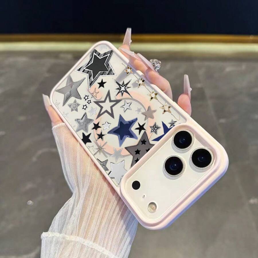 [24h Shipping From DE/FR/ES]Apple 17 16 15 Promax  23 24 25 26 Ultra Galaxy Phone Case: Modern Stars Magnetic Case Compatible With IPhone 17 16 15 14 13 12 11 Pro Max 16 Pro 17 Plus Air 17 Pro Max Full Lens Protection AnimeCute Phone Cover Ideal Gift For Friends Holiday Gift - 1pcs - View 1