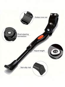 1pc Lightweight Aluminum Alloy Bicycle Stand - High Strength Durable Bicycle Support - Suitable For Various Types Of Bicycles, Including Mountain Bikes, Road Bikes And City Bikes - Anti-Slip Design, Easy To Install And Adjust - Multicolor - View 5