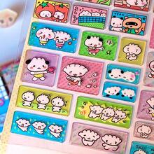Cute Little Animal 3D Epoxy Stickers, Kawaii Cartoon Panda Character Bubble Sticker Sheet For Journal Scrapbook Decor - Multicolor - View 3