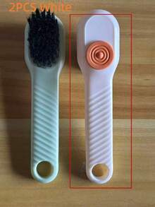 1pc Multifunctional Liquid Dispensing Brush, Suitable For Laundry, Home, Dorm, Shoe Cleaning And Cleaning, Press-Type Automatic Liquid Dispensing Shoe Brush, Valentine's Day, Wedding, Birthday Gift - A - View 15