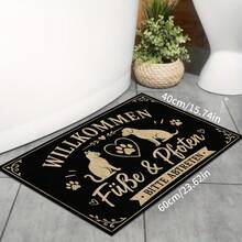 1/2pcs Kitchen Polyester Drainage Floor Mat, Bedroom Carpet, Pet Mat, Suitable For Kitchen, Bathroom, Living Room, Entryway, Balcony Home Decor - Multicolor - View 10