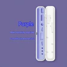 1 Pieza Estuche de Transporte y Almacenamiento para Apple Pencil, Compatible con Apple Pencil de 1ª y 2ª Generación, Soporte de Almacenamiento con Tapa, Diseño Elegante, Protección Duradera, Compacto y Portátil, (Bolígrafo y Accesorios No Incluidos) - Multicolor - Ver 7