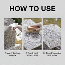 3-In-1 Natural Stone Cleaner And Polish Spray, Multi-Purpose Granite Marble And Quartz Surface Cleaner With Protective Coating For Kitchen Countertop & Bathroom Tiles, Home Essential, Perfect Gift For Friends & Family - 液體 - 查看 3