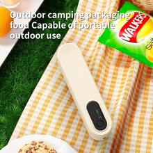 SOKANY Wireless Vacuum Sealer - 60KPa Powerful Suction, Fast Vacuum | Dual Mode (Vacuum Preservation + Single Seal) | 1500mAh Long Battery Life, Suitable For Kitchen Fresh Meat Preservation/Refrigerator Organized Storage And More - Apricot - View 7