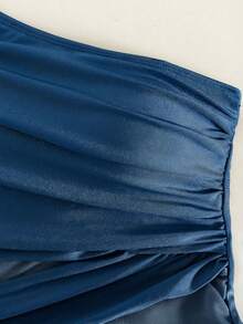 Women Plus Size Sports Dresses - Blue - View 2
