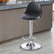 2PCS Bar Stools Adjustable Breakfast Swivel Gas Lift Chair Kitchen Cafe Pub Tool - 1 - View 5