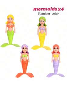 Kinder Meerjungfrau Poolspielzeug, transparente Muschel Meerjungfrau, Sommer Poolparty Geschenk, Strandspielzeug, Poolspielzeug, Badespielzeug - Verschiedenfarbig - Übersicht 11