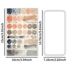 20Pcs Vintage Watercolor Artist Palette Sketch Postcards, Grunge Painter Brush Coffee Old Script Blank Decorative Note Cards, Junk Journal Ephemera Cards For Scrapbooking Stationery DIY Art Craft Gift Wall Decor Supplies - View 4