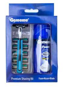 Men's Shaving Kit With Six-Blade Manual Razor, Shaving Foam, And Extra Replacement Blades - Beard Oil+Beard Balm - View 4