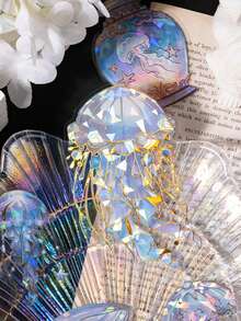 1 Pack 20pcs PET Shell Glossy Jellyfish Goldfish Pearl Wish Bottle Pattern Decorative Planner Stickers - DT1815 - View 8