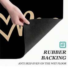 1pc Kitchen Floor Mat Door Mat Polyester Absorbent Non-Slip Mat Home Entrance Mat Kitchen Bathroom Foot Mat Living Room Bedroom Balcony Floor Mat Dirt-Hiding Quick-Drying Durable Mat Suitable For Coffee Shop Bar Holiday Party Home Decor Pet Mat - Multicolor - View 8