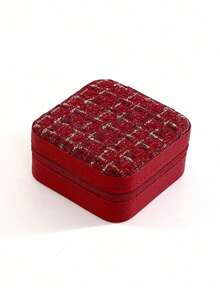 1pc Travel Jewelry Box, Dust-Proof Jewelry Storage Box, Portable Multi-Functional Storage Box, Desktop Jewelry Storage Box, Multi-Compartment Jewelry Display Box, Necklace, Earring, Bracelet Storage Box, Gift Storage Box, Ideal Holiday Gift. - Jewelry Box - View 14